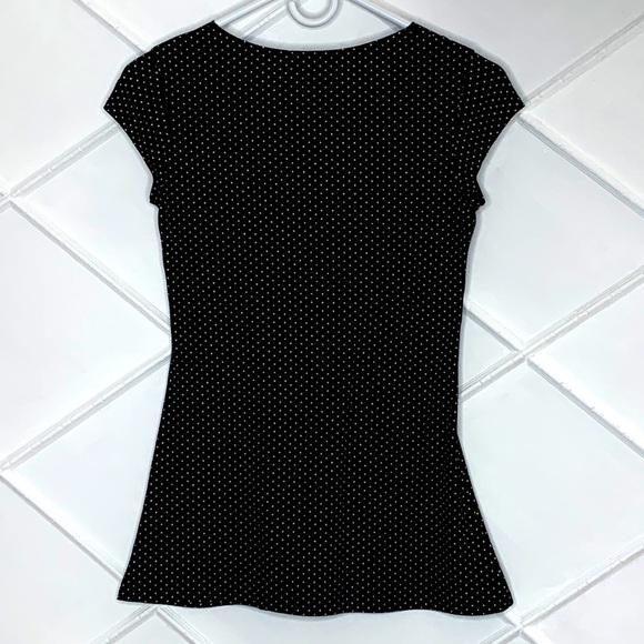 Flourish blouse, size M, brown & tan dots - Picture 2 of 3